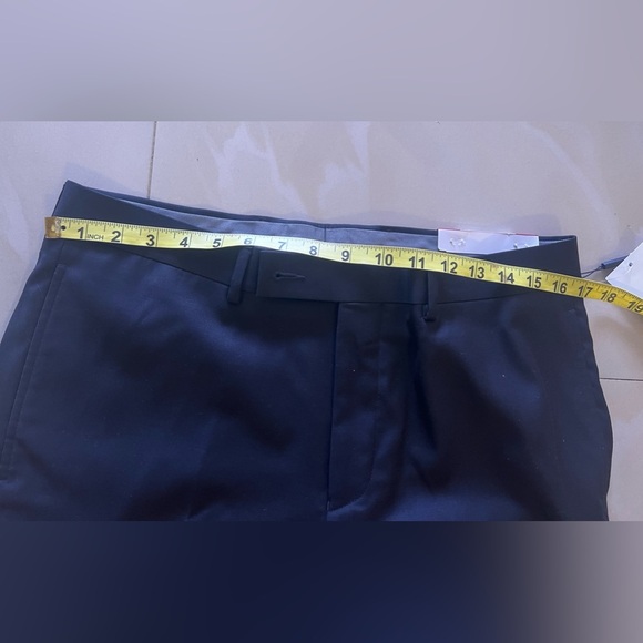 Calvin Klein Size 34W 30L STRAIGHT FIT New Pants black pockets men - Picture 12 of 16